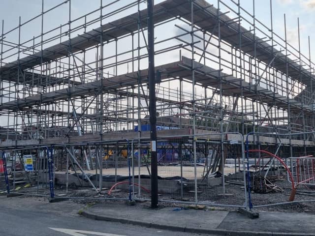 Progress on new housing in Marsh Green