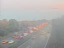 The crash near junction 28 in Leyland is causing delays on the M6 northbound this morning (October 18)