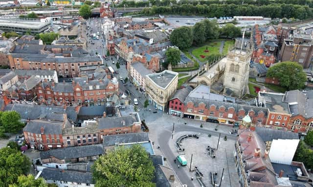 A view from Market Place down Wallgate