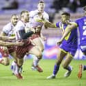 Jackson Hastings in action against Warrington Wolves during the opening Super League fixture of 2020