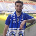 Owen Dale gets used to his new surroundings at the Brick Community Stadium