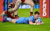 Harry Smith crossed for his first try of the season in the win over Leigh Leopards