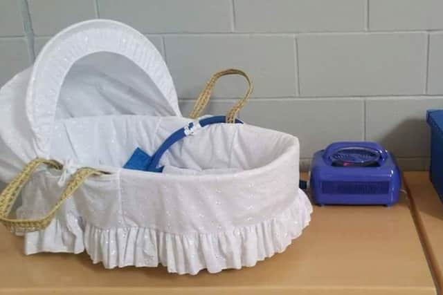 A cold cot, which can preserve a stillborn baby's body and allow the parents to spend time with them after birth