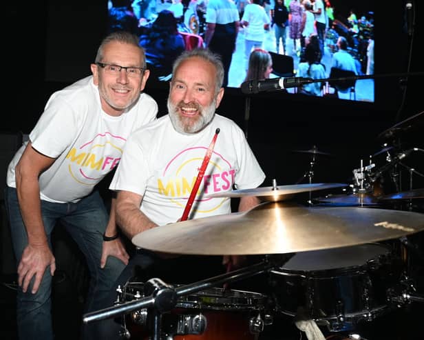 Event organisers Ian Unsworth and Allan Hart, right, founders of Music in Mind and MIM Fest 2024
