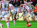 Wigan Warriors face Leeds Rhinos in the play-off semi-final at the DW Stadium