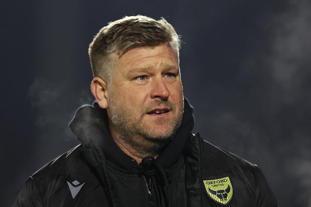 HIGH WYCOMBE, ENGLAND - JANUARY 24: Karl Robinson, Manager of Oxford United, looks on prior to the Sky Bet League One match between Wycombe Wanderers and Oxford United at Adams Park on January 24, 2023 in High Wycombe, England. (Photo by Richard Heathcote/Getty Images)
