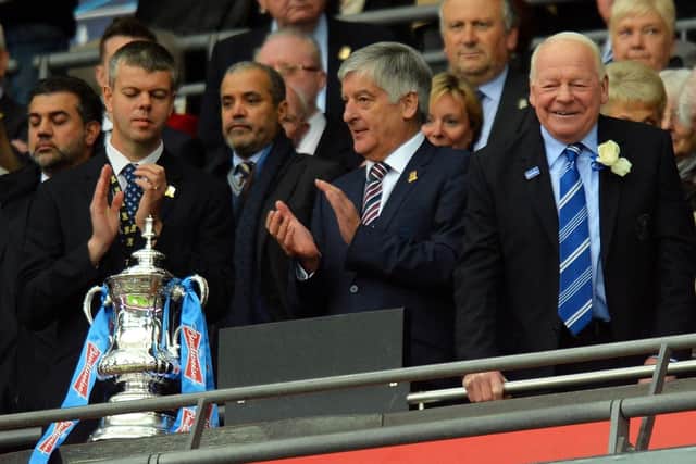 Wigan's David Clarke (far left), who was guest of honour at the 2013 FA Cup final, has been awarded an OBE