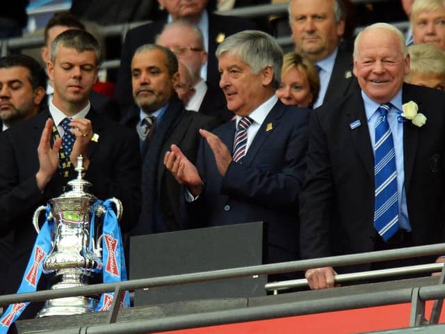 Wigan's David Clarke (far left), who was guest of honour at the 2013 FA Cup final, has been awarded an OBE