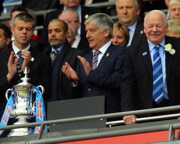 Wigan's David Clarke (far left), who was guest of honour at the 2013 FA Cup final, has been awarded an OBE