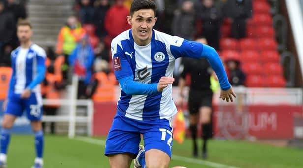 Jamie McGrath facing Stoke City in Ferbruary 2022.