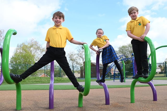 Pupils at Castle Hill St Philip's CE Primary School, Hindley.