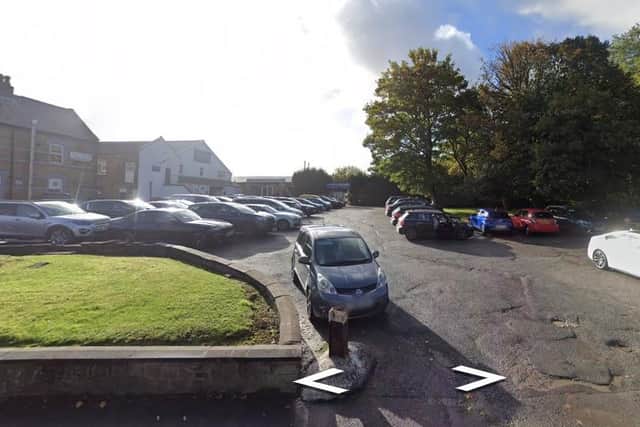 Businesses next to the Raj Gate restaurant at Abbey Lakes which could be replaced by an Aldi store