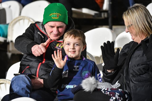 Wigan Warriors fans made their way to the John Smith's Stadium on Friday night.