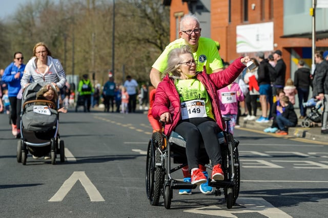 The family mile at the 2022 Run Wigan Festival