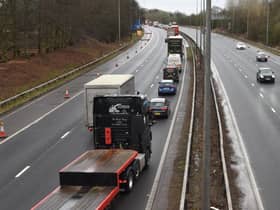 There was heavy rush hour traffic following the collision