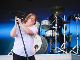 Lewis Capaldi performs on the Pyramid Stage at Glastonbury Festival (Photo by Leon Neal/Getty Images)