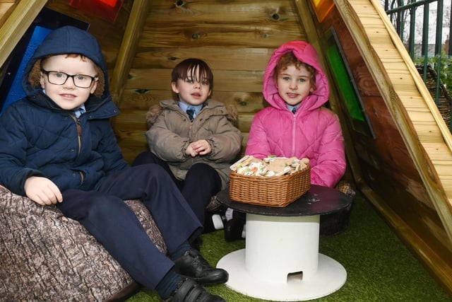 Early Years pupils at Golborne Community Primary School enjoy their new outdoor area.