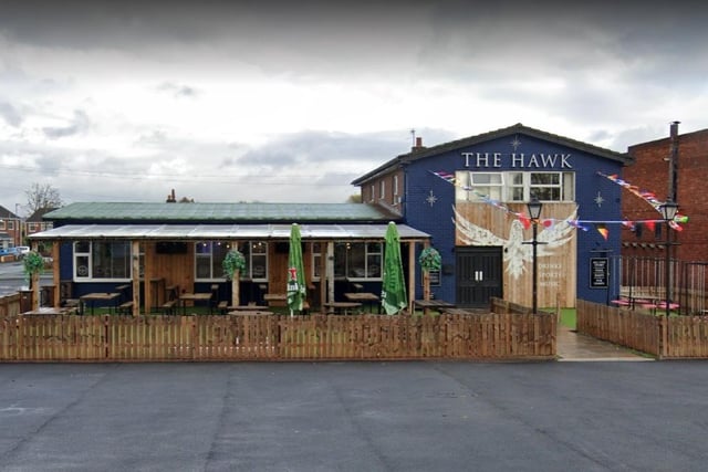 The Hawk on Carr Lane has a 4.1 out of 5 rating from 151 Google reviews, making it the highest-rated in Hawkley Hall