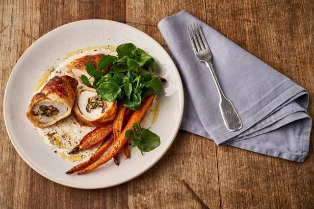 Jamie Oliver's chicken & mushroom pastry parcels, from the chef's new show Jamie's Air Fryer Meals (Picture: Chris Terry/Jamie Oliver Enterprises/Channel 4)