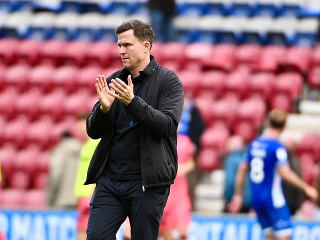 Gary Caldwell thanks the fans following the home defeat to Wycombe