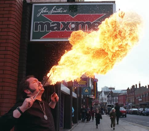 OLD FLAME...Dexter Love, new 70's D.J. at Maximes Nightclub, Standishgate, who is to fundraise for the Mayor's Charity on the Streets of Wigan on Saturday.