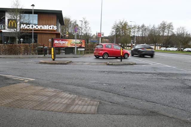 The Morris Street junction near McDonald's.