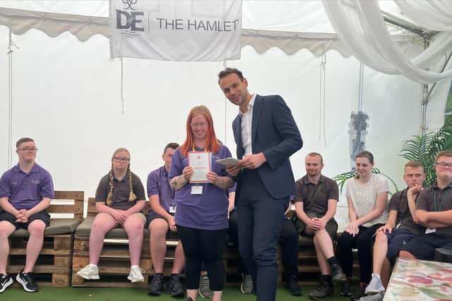 Josh Simons MP presented young people with certificates to mark the completion of their DofE sections