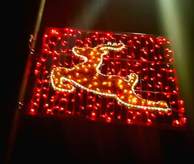 New Christmas decorations have been erected in Hindley Green