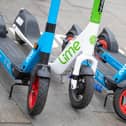General view of E-Scooters