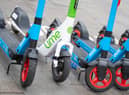 General view of E-Scooters