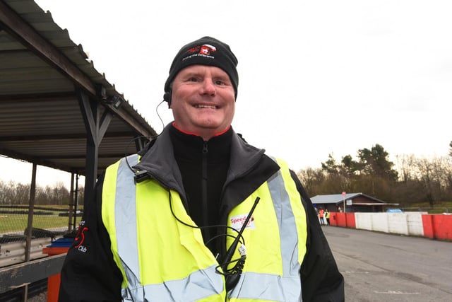 Mike Newman, Guinness World Record breaker, world's fastest blind man, reaching 200.9mph in 2014, also CEO of Speed of Sight, as the charity host a track day at Three Sisters Race Circuit, Ashton-in-Makerfield.