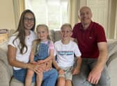 Keri and Ian Brooks with children Sophie and Owen