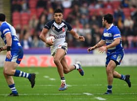 Kai Pearce-Paul was among the Wigan players in action for England against Greece (Photo by Gareth Copley/Getty Images)