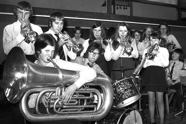 Retro 1975 Wigan annual schools' music festival