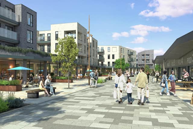 A barely recognisable Skelmersdale town centre