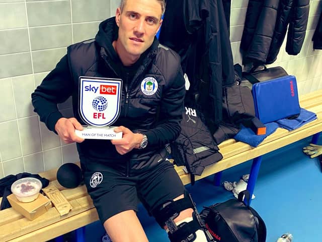 Martin Kelly posted this worrying picture on social media after the Blackburn game