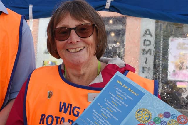Wigan Rotary president Eunice Smethurst