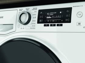 The Hotpoint ActiveCare washer dryer has a large easy to read display - so you can clearly see how much time is left on your cycle