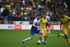 Callum Lang in action against Preston