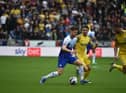 Callum Lang in action against Preston