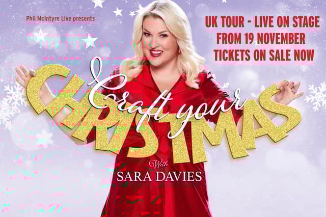 Dragon’s Den investor, Strictly star and crafting entrepreneur Sara Davies is going on tour