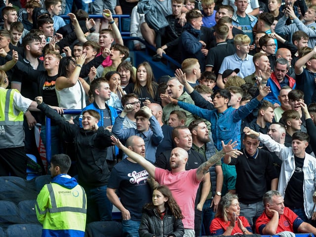 Latics fans at Bolton.
Pic: BP