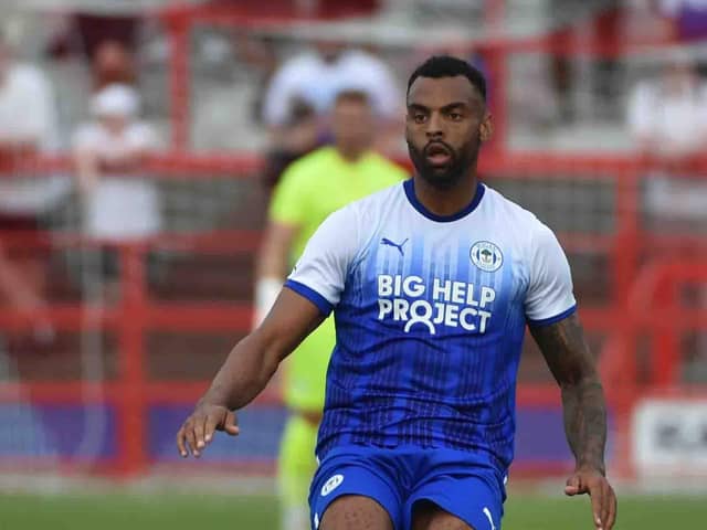 Curtis Tilt in action at Accrington