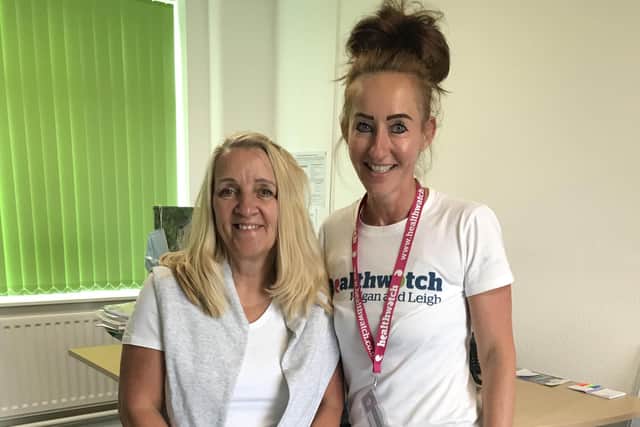 Healthwatch Wigan and Leigh engagement officers Andrea and Lisa