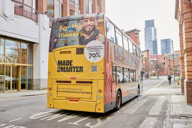 The Made Smarter advertising campaign takes the bus