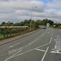 Almond Brook Road, Standish, where the collision between a motorbike and car took place