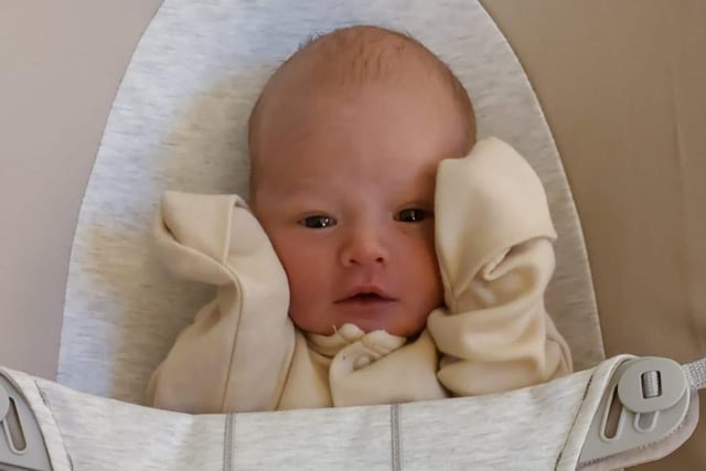 Lucy Hesketh sent a photo of baby Ruby Rose, born December 11 2022.