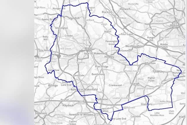 The Wigan streets included in the dispersal order