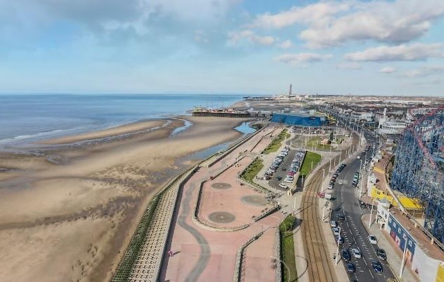 Blackpool,
FY4 1EZ
Rated 4.4 on Google
It's not the best looking beach but it's a fun place to take the children out for the day. There's rides, arcades and you can enjoy a portion of fish and chips followed by an ice-cream, but watch out for those greedy seagulls!