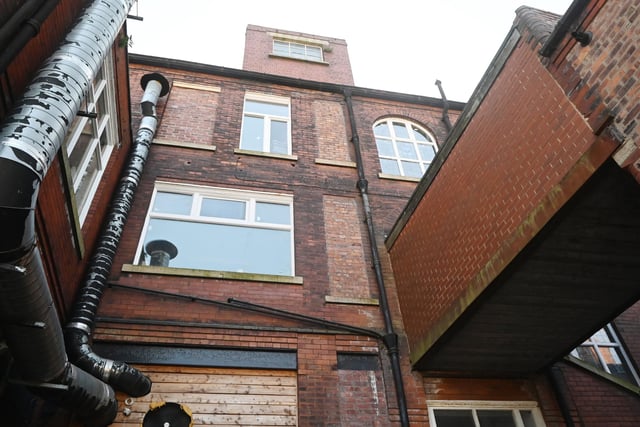Exterior of rear of the building where access will be for residents.